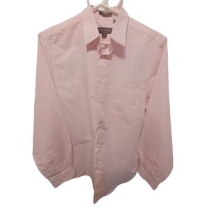 Versa soft pink button down Shirt boys size xlarge